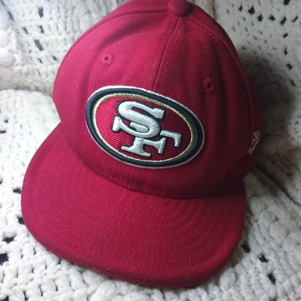 New Era 59fifty San Francisco 49ers‎ Hat Cap Youth Fitted Size 6 1/2 NFL 2014